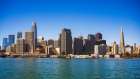 Downtown San Francisco from the San Francisco Bay, California, USA Art Print